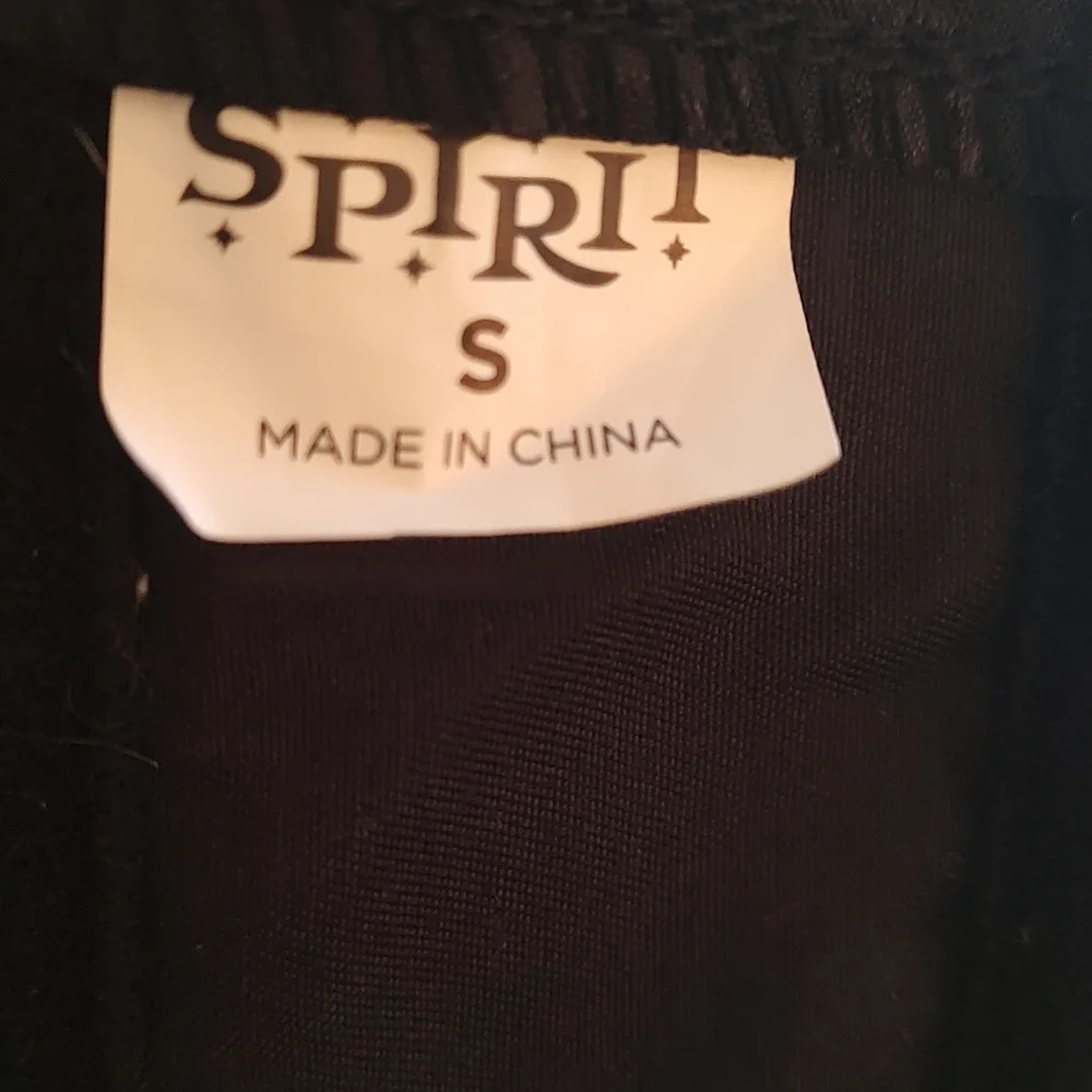 Spirit Corset Women Color Black Zipper Front Size Small Good Condition